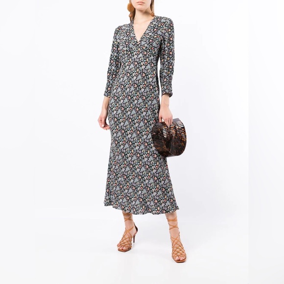 SOLD OUT ♥️ NWOT RIXO Maxi Dress XXS - London Callie Floral - Picture 3 of 16